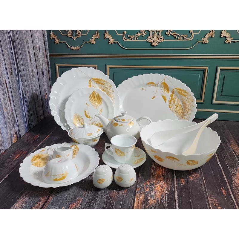 سرویس ۴۵ پارچه نیها متال طلایی