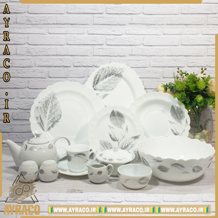 سرویس ۴۵ پارچه نیهامتال خاکستری