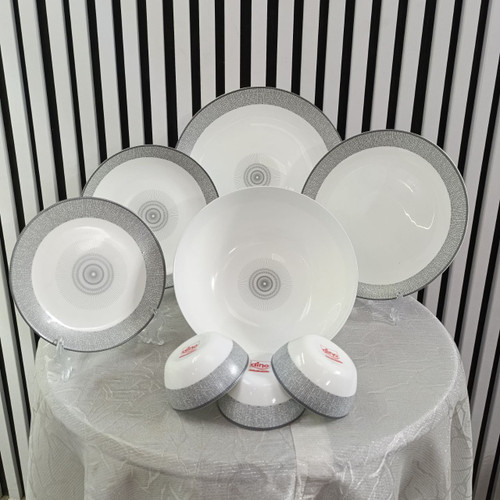 سرویس آکروپال 26 پارچه طرح دانیکا خاکستری برند دینو