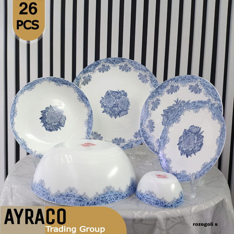 سرویس آکروپال 26 پارچه رزگلی سرمه ای