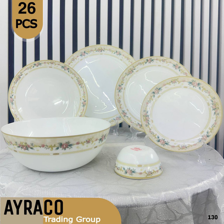 سرویس آکروپال 26 پارچه 130 صورتی نسکافهای