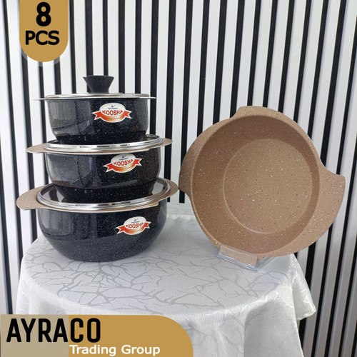 سرویس قابلمه 8 پارچه پروانه ای | سرویس پختوپز شیک، کاربردی و بادوام