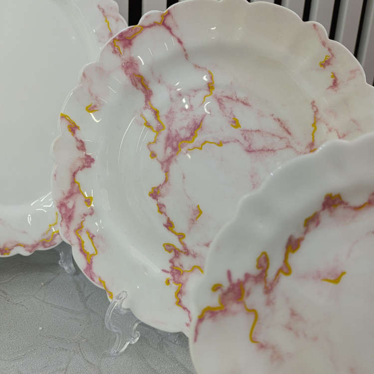 سرویس آکروپال 25 پارچه اونیکس صورتی