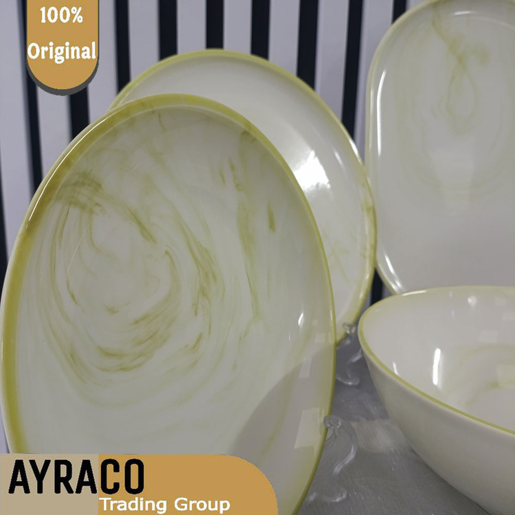 سرویس غذا خوری 31 پارچه استون طرح رنگ سبز دودی