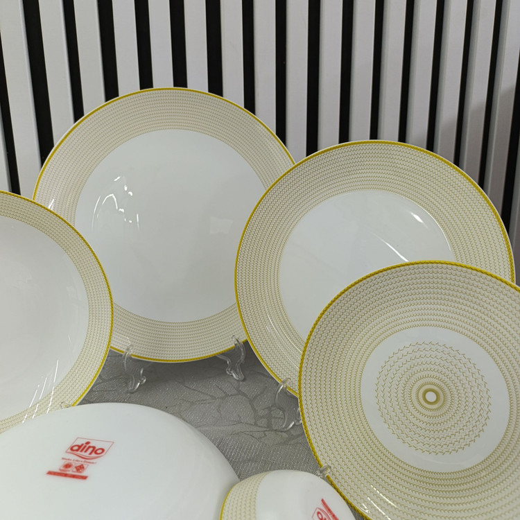 سرویس غذاخوری 26 پارچه 118 کرم برند دینو