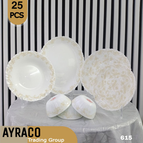 سرویس غذاخوری آرکوپال ۲۵ پارچه طرح 615 لوستر