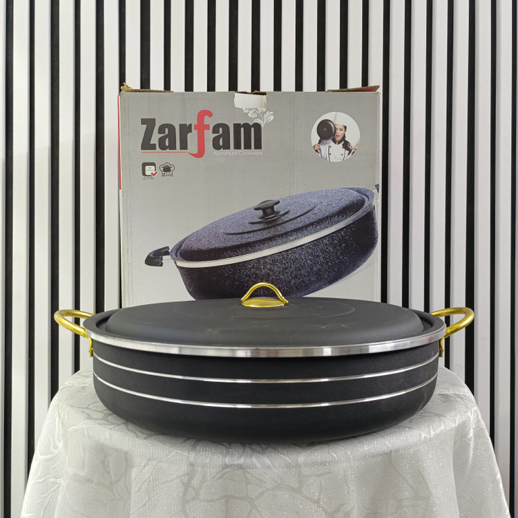 تابه گرانیتی زرفام سایز 34 رنگ مشکی