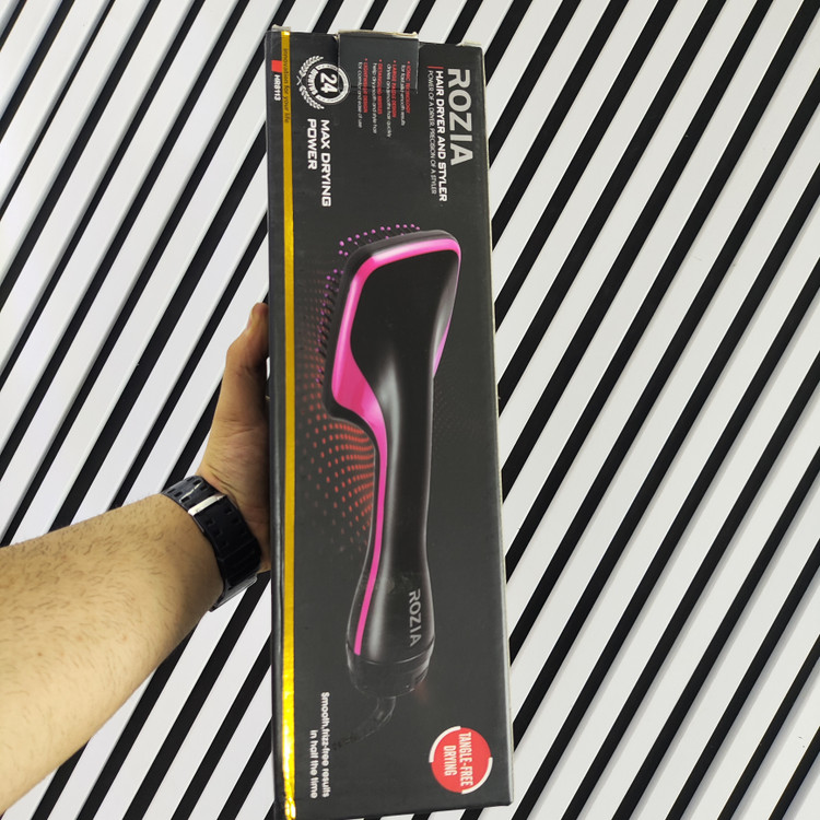 برس برقی و سشوار روزیا مدل 8113 با قابلیت خشککننده ضد گره (Tangle-Free)
